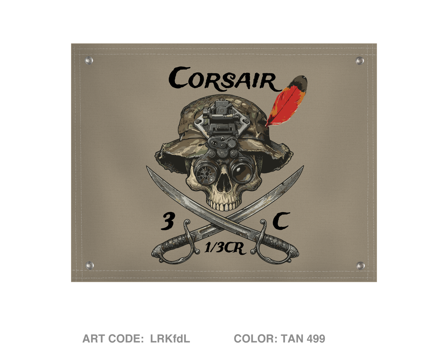 Trench line gear Banner Flag - LRKfdL
