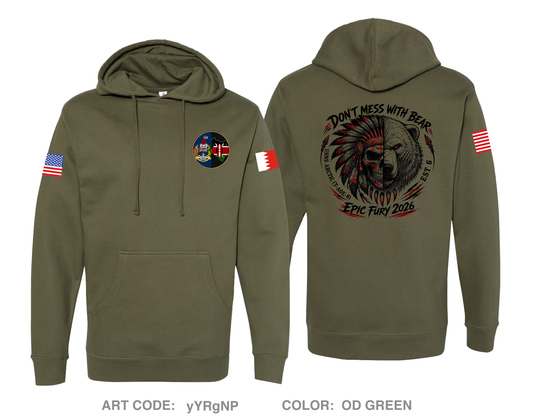 MESG-2 Detachment Bahrain Comfort Unisex Hooded Sweatshirt - yYRgNP