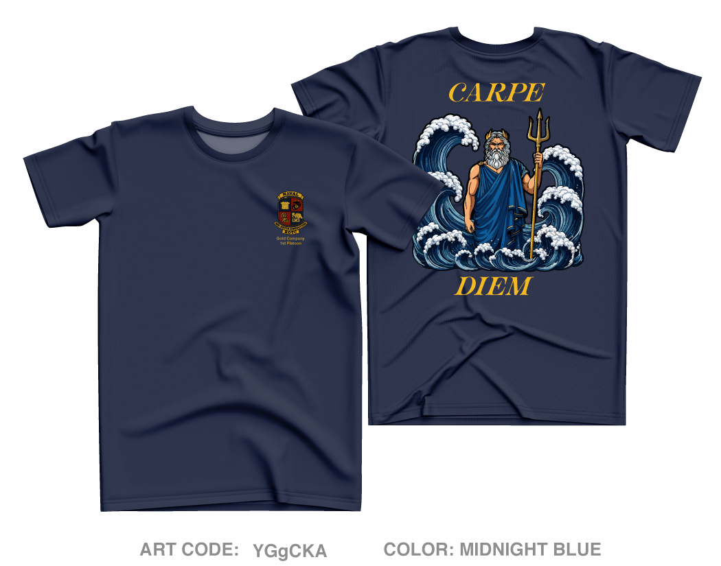 University of Memphis NROTC Core Men's SS Performance Tee - YGgCKA