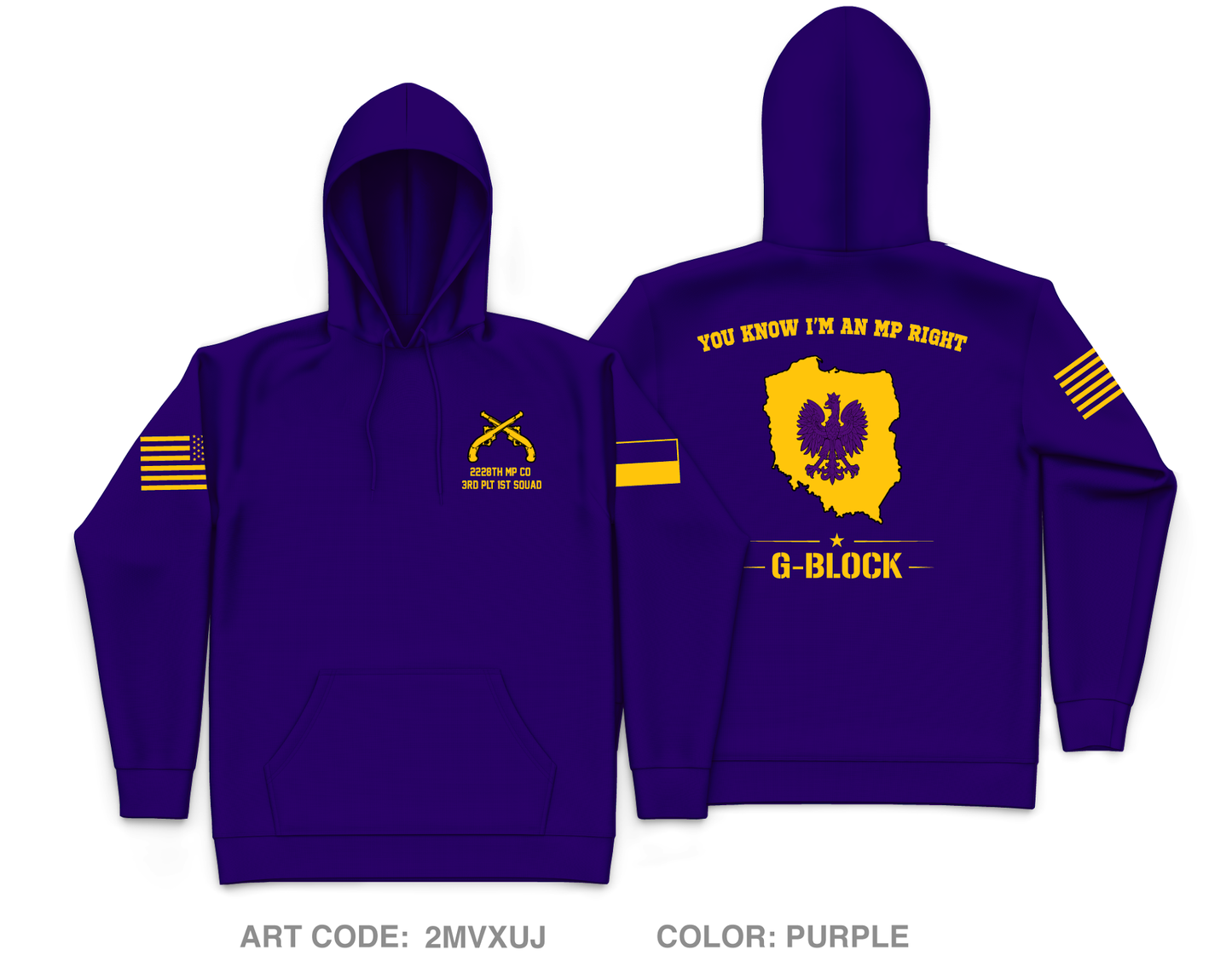 Glebokie Squad Core Men's Hooded Performance Sweatshirt - 2MVXUJ