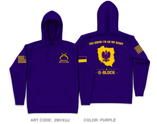 Glebokie Squad Core Men's Hooded Performance Sweatshirt - 2MVXUJ