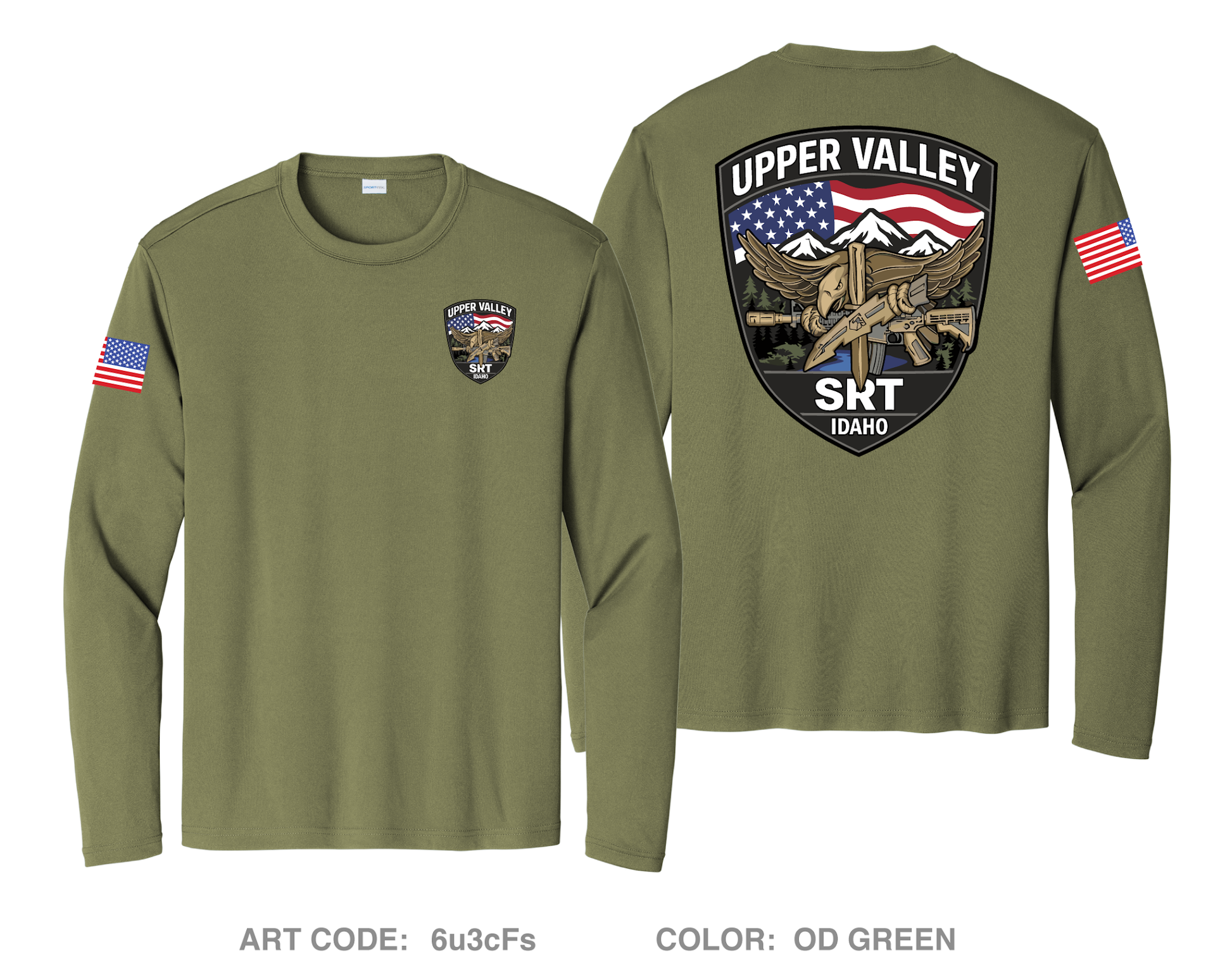 Upper Valley SWAT Team Hi-Tech Performance Unisex LS Tee - 6u3cFs