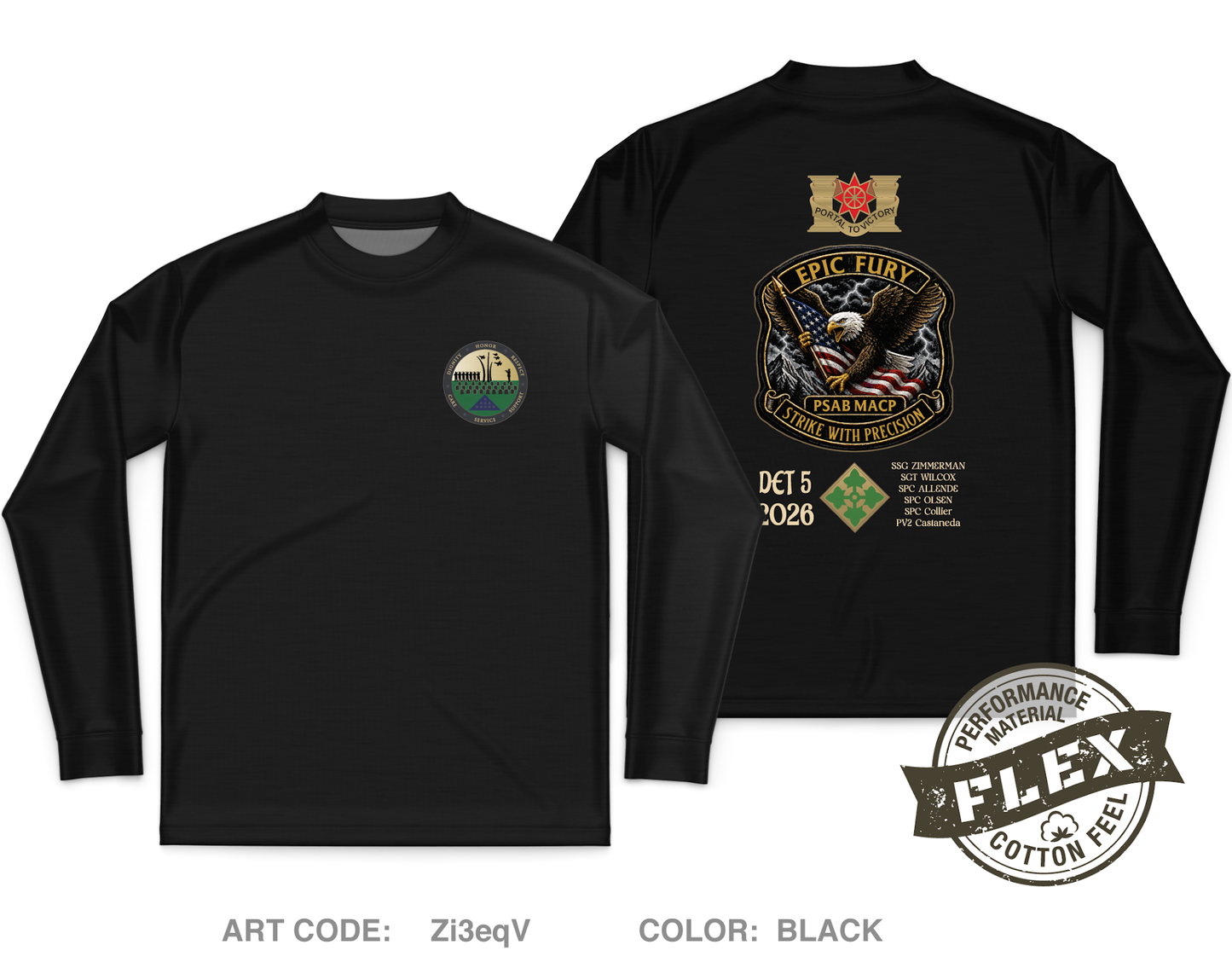 PSAB Team Core Men's LS Flex Performance Tee - Zi3eqV