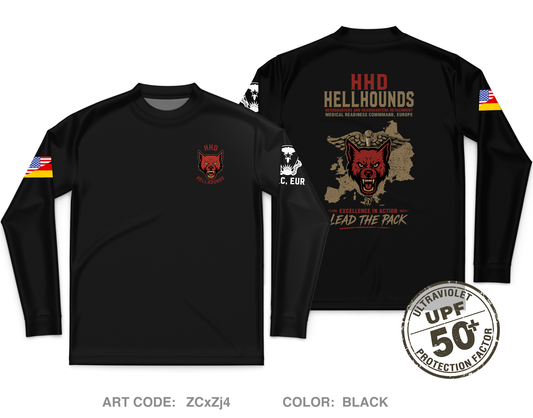 HHD, Medical Readiness Command, Europe Core Men's UPF 50+ Performance LS Tee - ZCxZj4