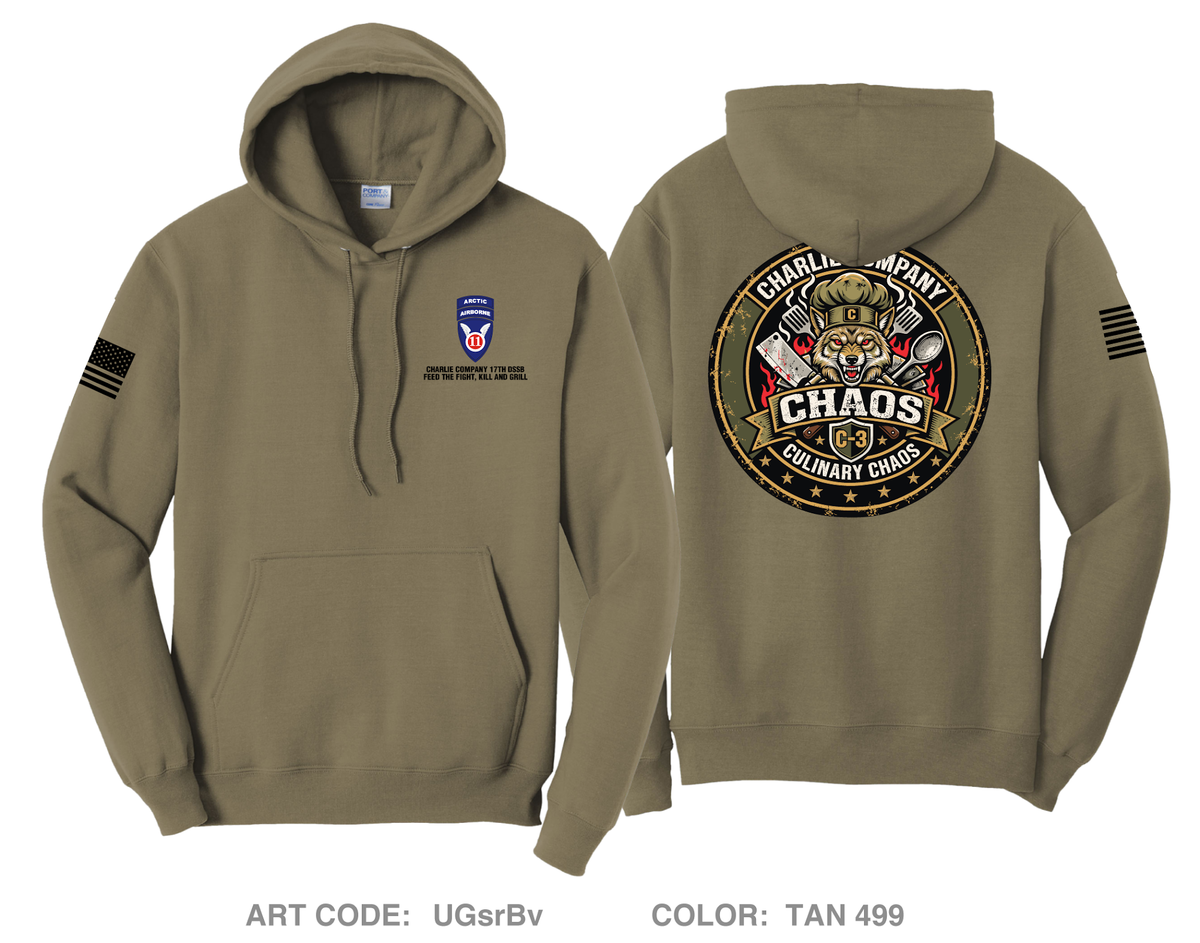 Charlie Company, 17th DSSB Comfort Unisex Hooded Sweatshirt - UGsrBv