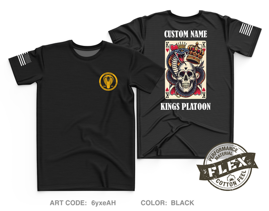 CUSTOM Kings Platoon Charlie Company 305th MI BN Core Men's SS Flex Performance Tee - 6yxeAH