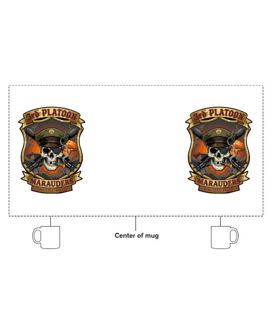 3rd Platoon MARAUDERS  15 oz White Ceramic Mug - jyFhcW