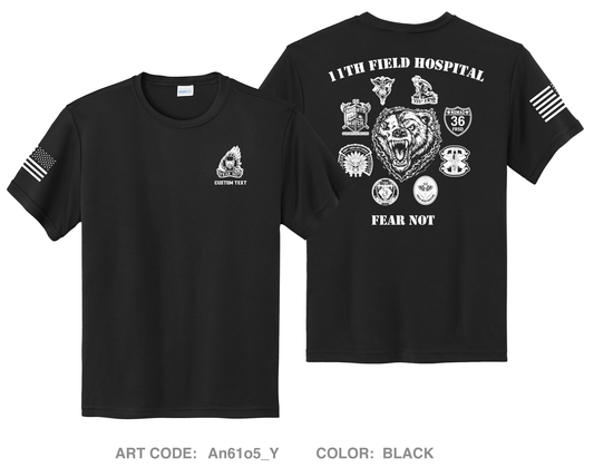 CUSTOM 11th Field Hospital Hi-Tech Performance Unisex Youth SS Tee - An61o5