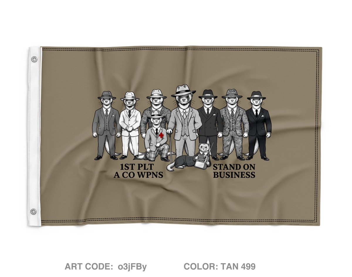 A Co 1st Plt Wpns Wall Flag - o3jFBy