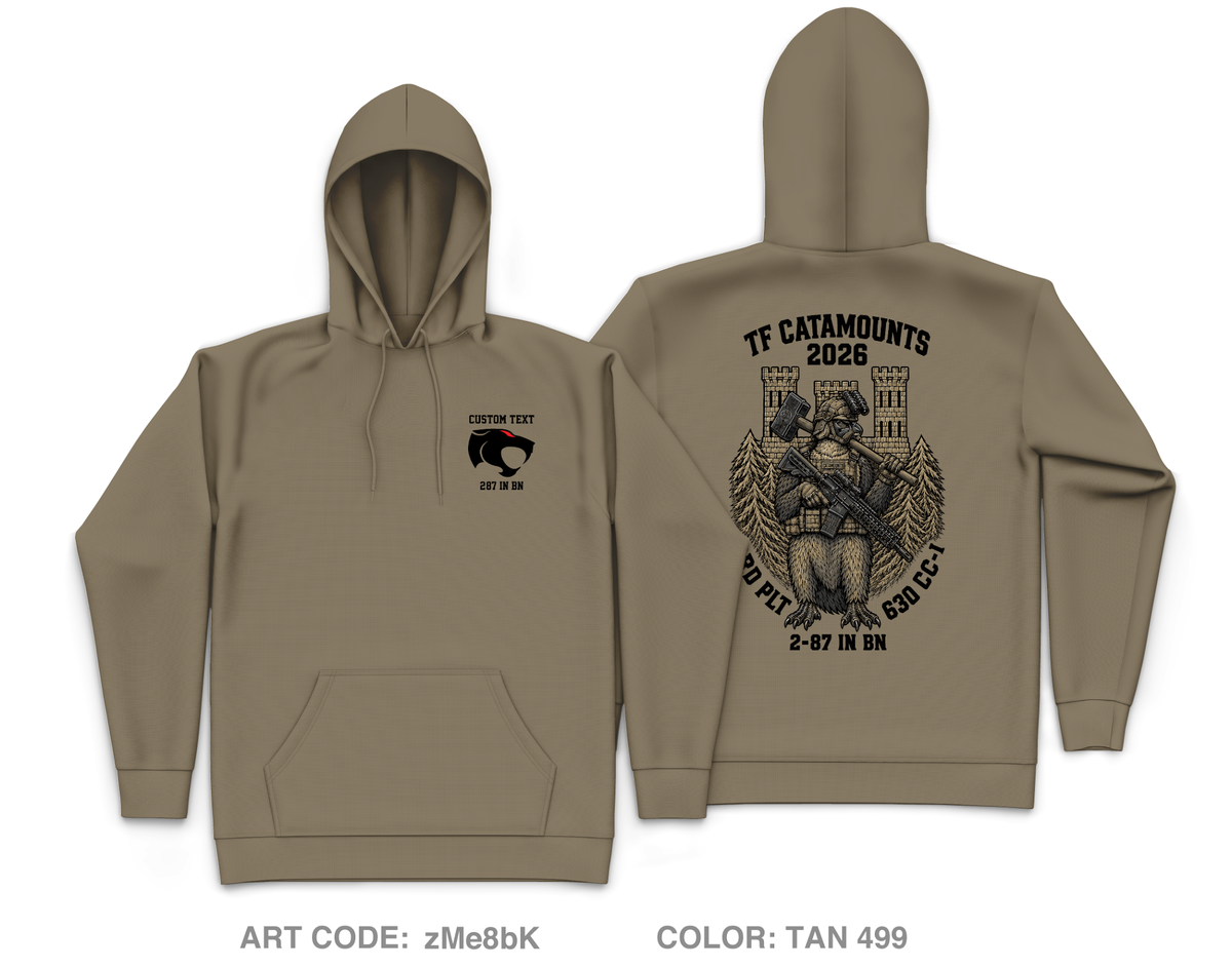 CUSTOM 3rd Platoon 63d CEC-I Core Men's Hooded Performance Sweatshirt - zMe8bK