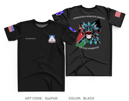 CUSTOM Comanche Company 2-87 IN Core Men's SS Performance Tee - EyzPsW