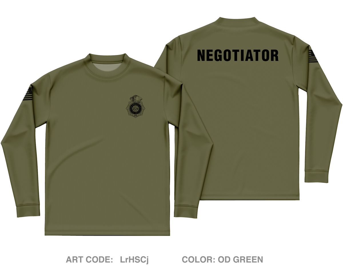 Omaha Police CNT Core Men's LS Performance Tee - LrHSCj