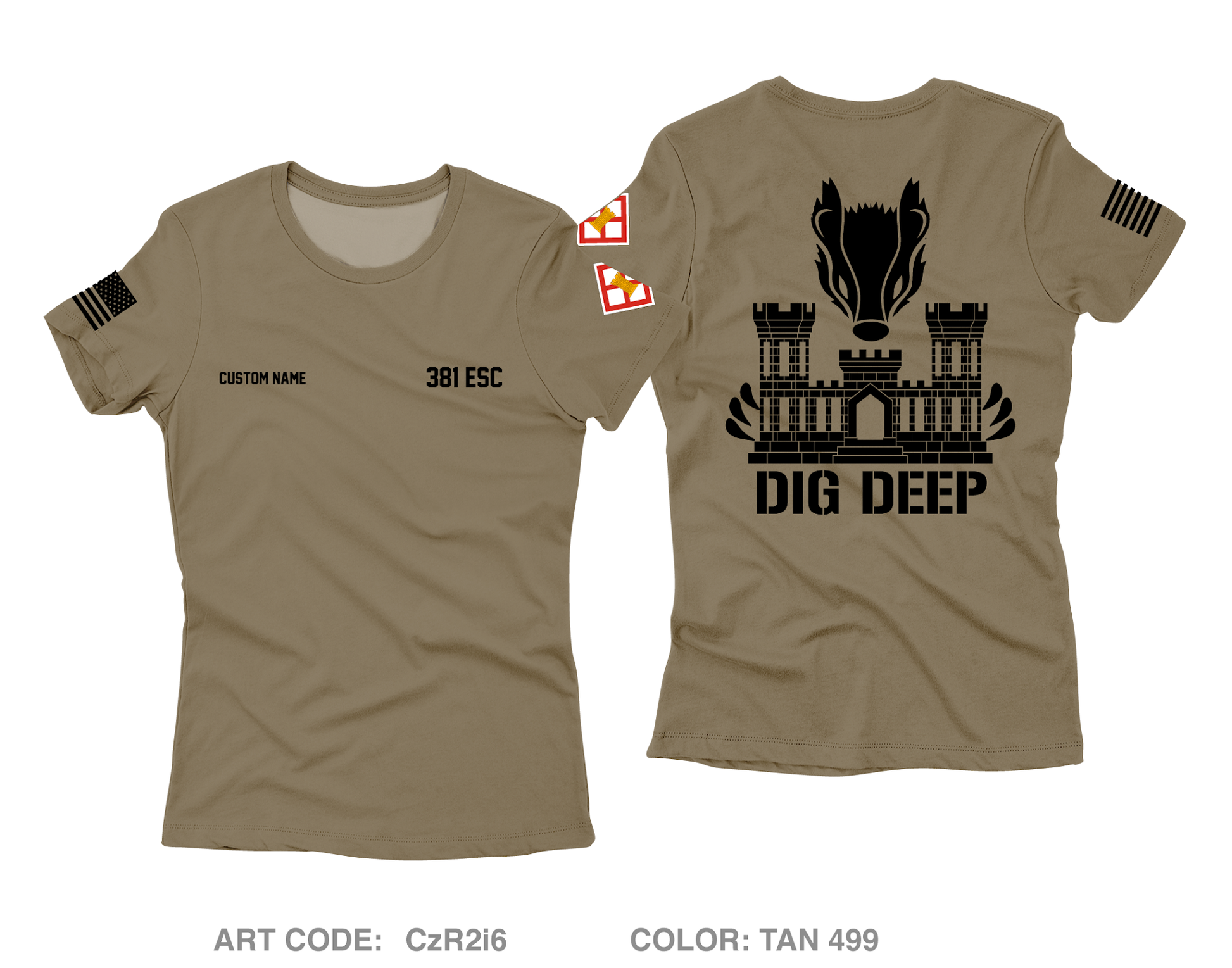 CUSTOM 381 ESC Core Women's SS Performance Tee - CzR2i6