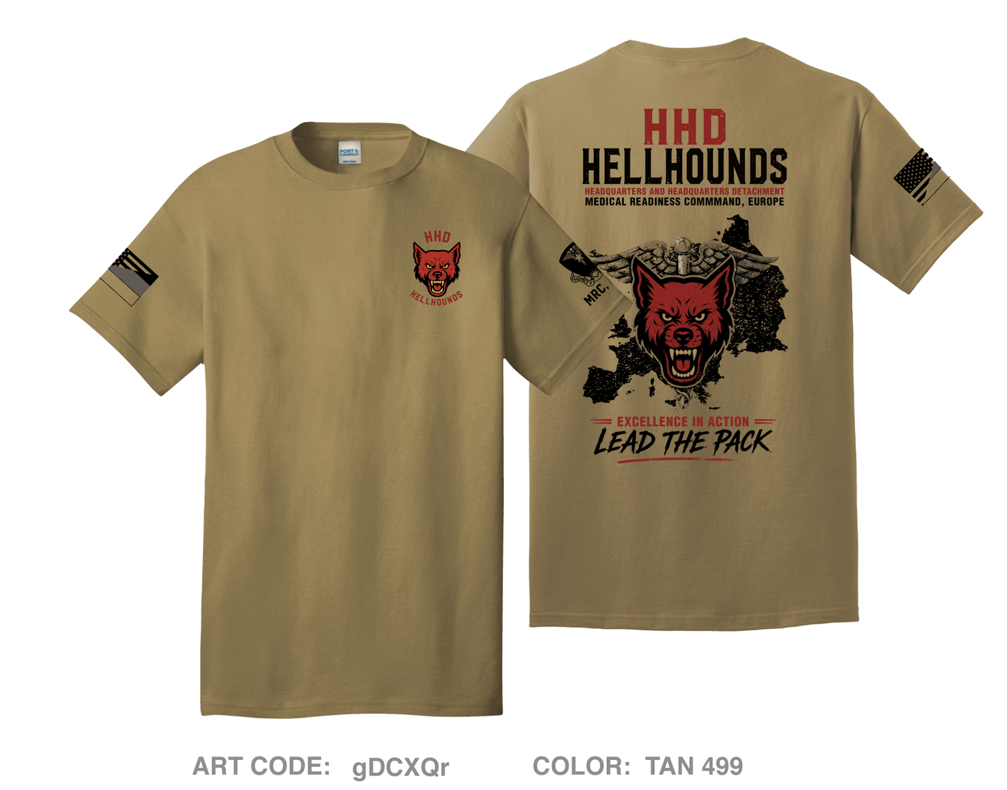 HHD, Medical Readiness Command, Europe Comfort Unisex Cotton SS Tee - gDCXQr