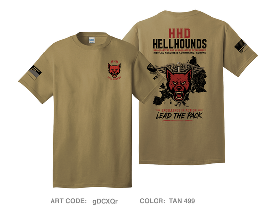HHD, Medical Readiness Command, Europe Comfort Unisex Cotton SS Tee - gDCXQr