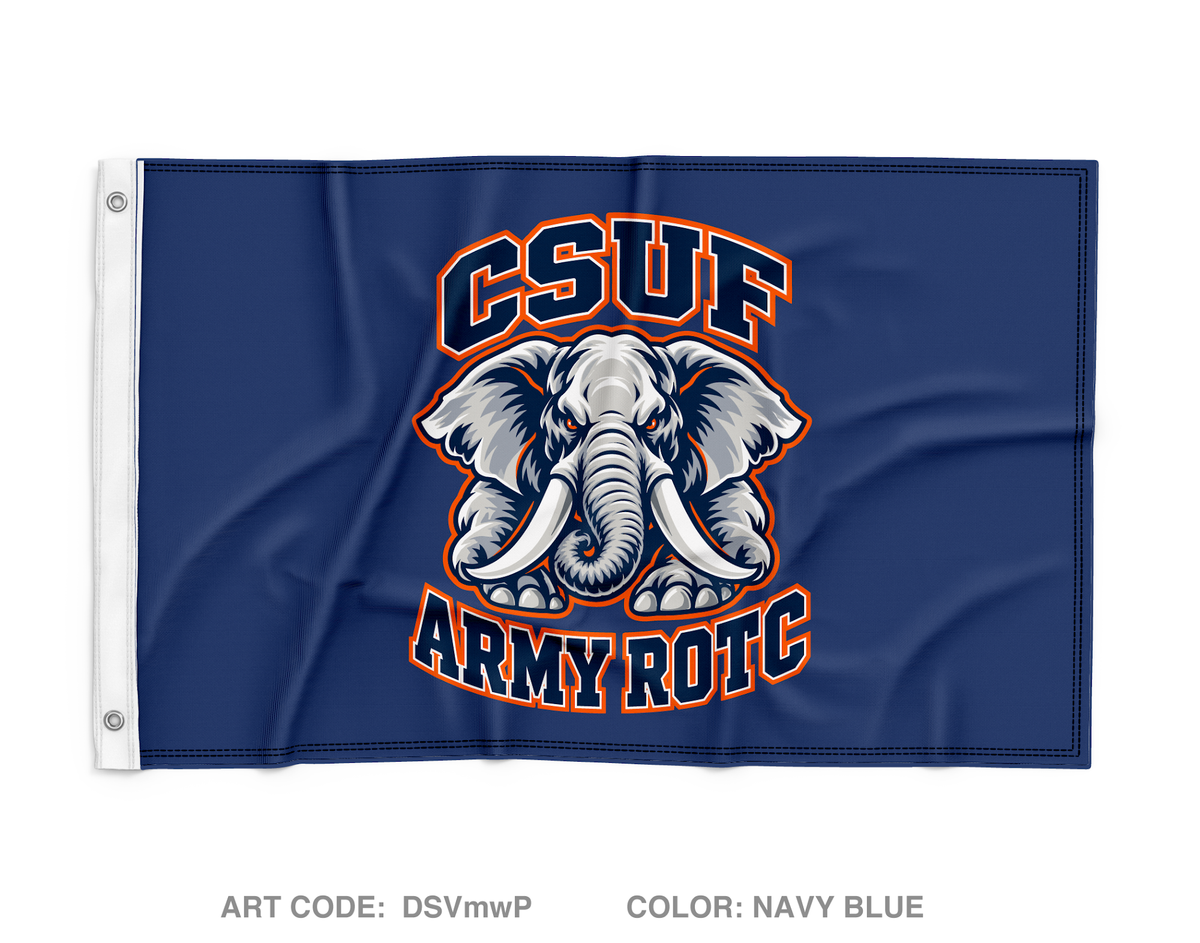 Cal State Fullerton Army ROTC Fundraising Collection Wall Flag - DSVmwP