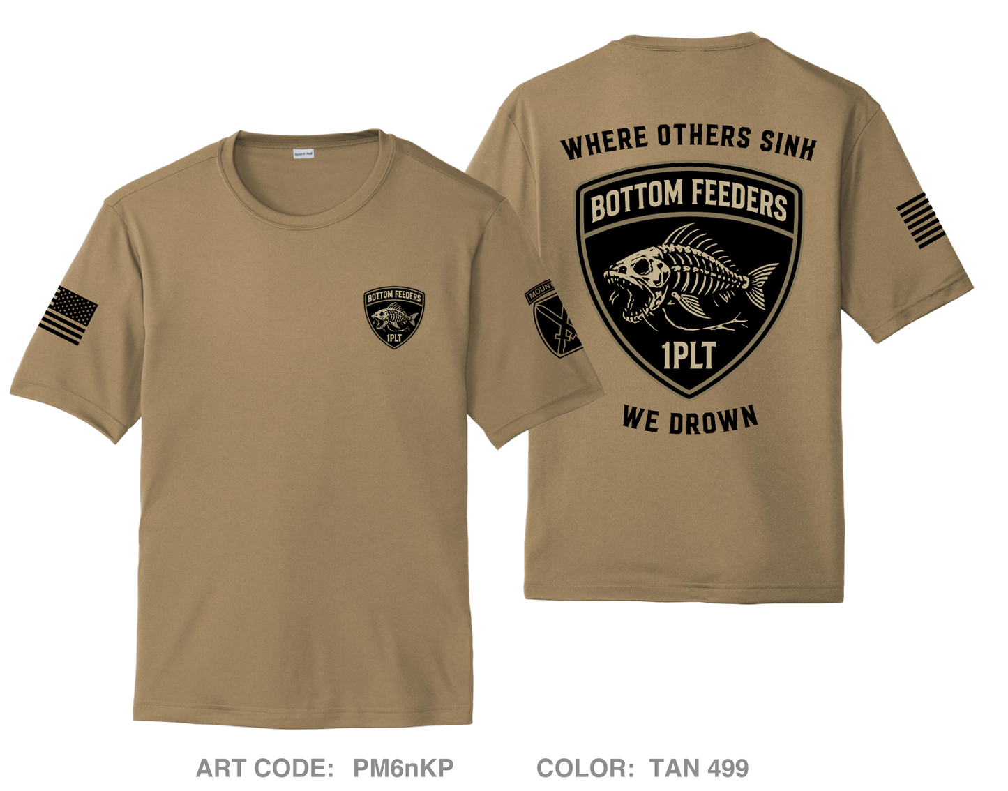 1PLT C Co 2-87 IN BN Hi-Tech Performance Unisex SS Tee - PM6nKP