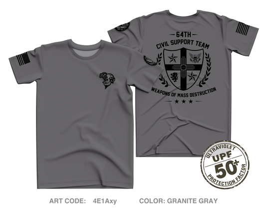 64th Weapons of Mass Destruction - Civil Support Team Fundraising Collection Core Men's UPF 50+ Performance SS Tee - 4E1Axy
