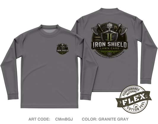 Iron Shield Lawncare Core Men's LS Flex Performance Tee - CMmBGJ