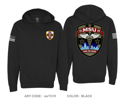 7229 Medical Support Unit Comfort Unisex Hooded Sweatshirt - awT51R
