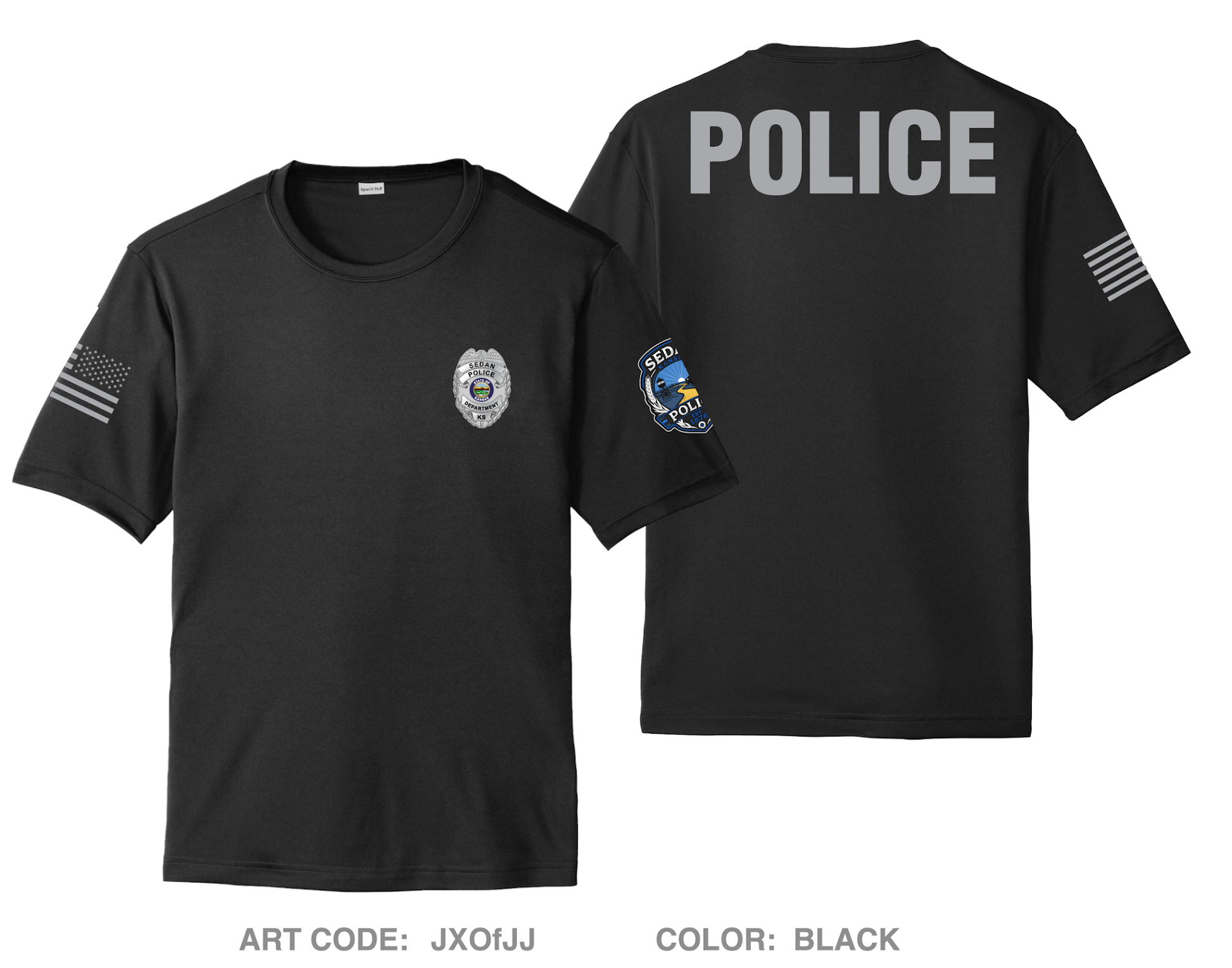 Chautauqau County Sheriffs Office/ Sedan PD Hi-Tech Performance Unisex SS Tee - JXOfJJ