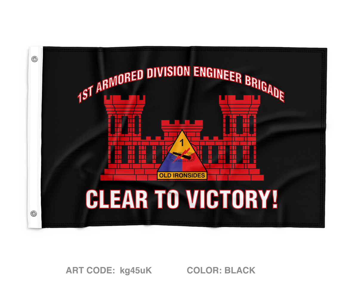 1AD EN BDE Wall Flag - kg45uK