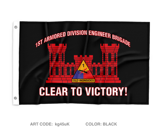 1AD EN BDE Wall Flag - kg45uK