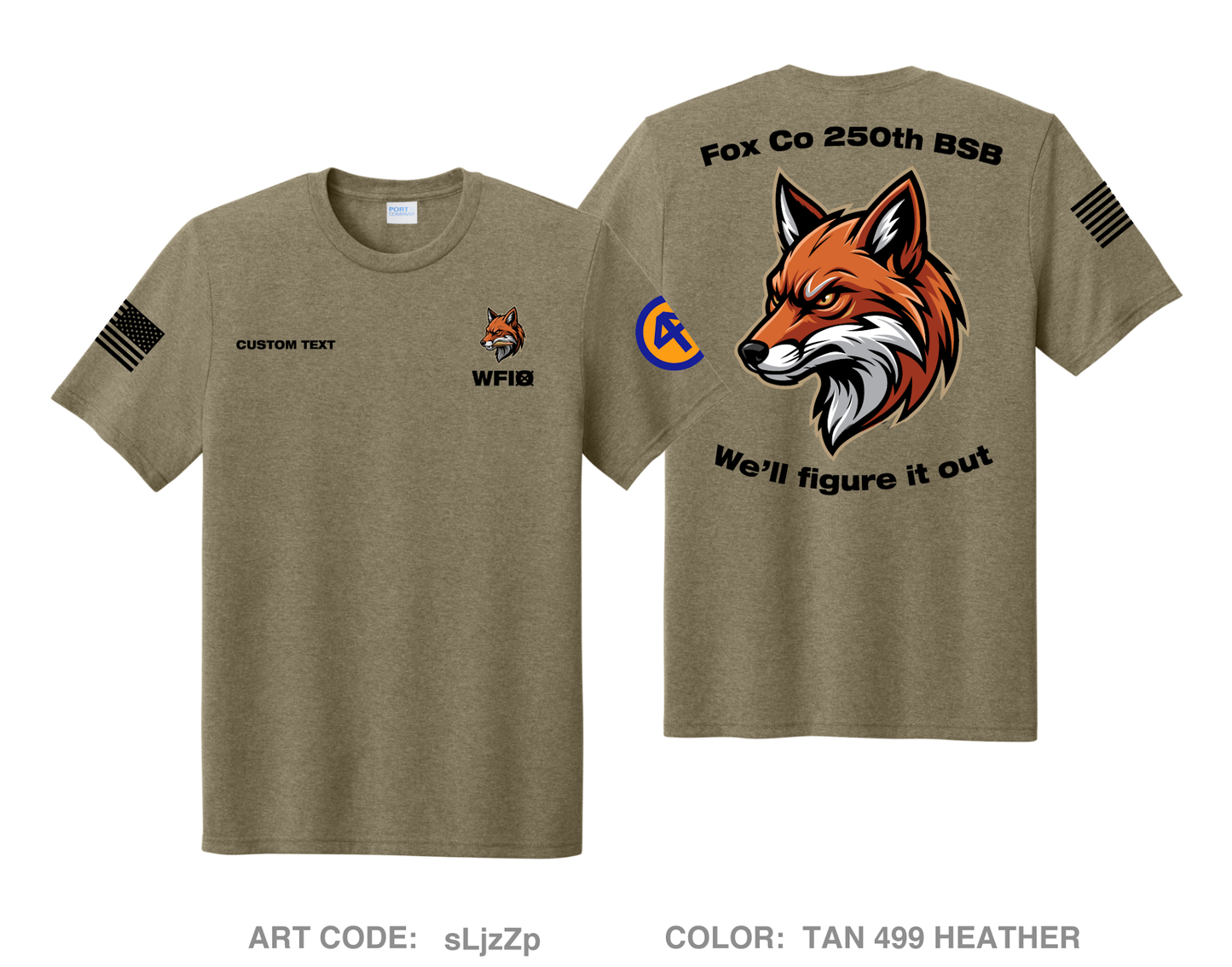 CUSTOM Fox Co 250th BSB Comfort Unisex Triblend SS Tee Fundraising Collection - sLjzZp