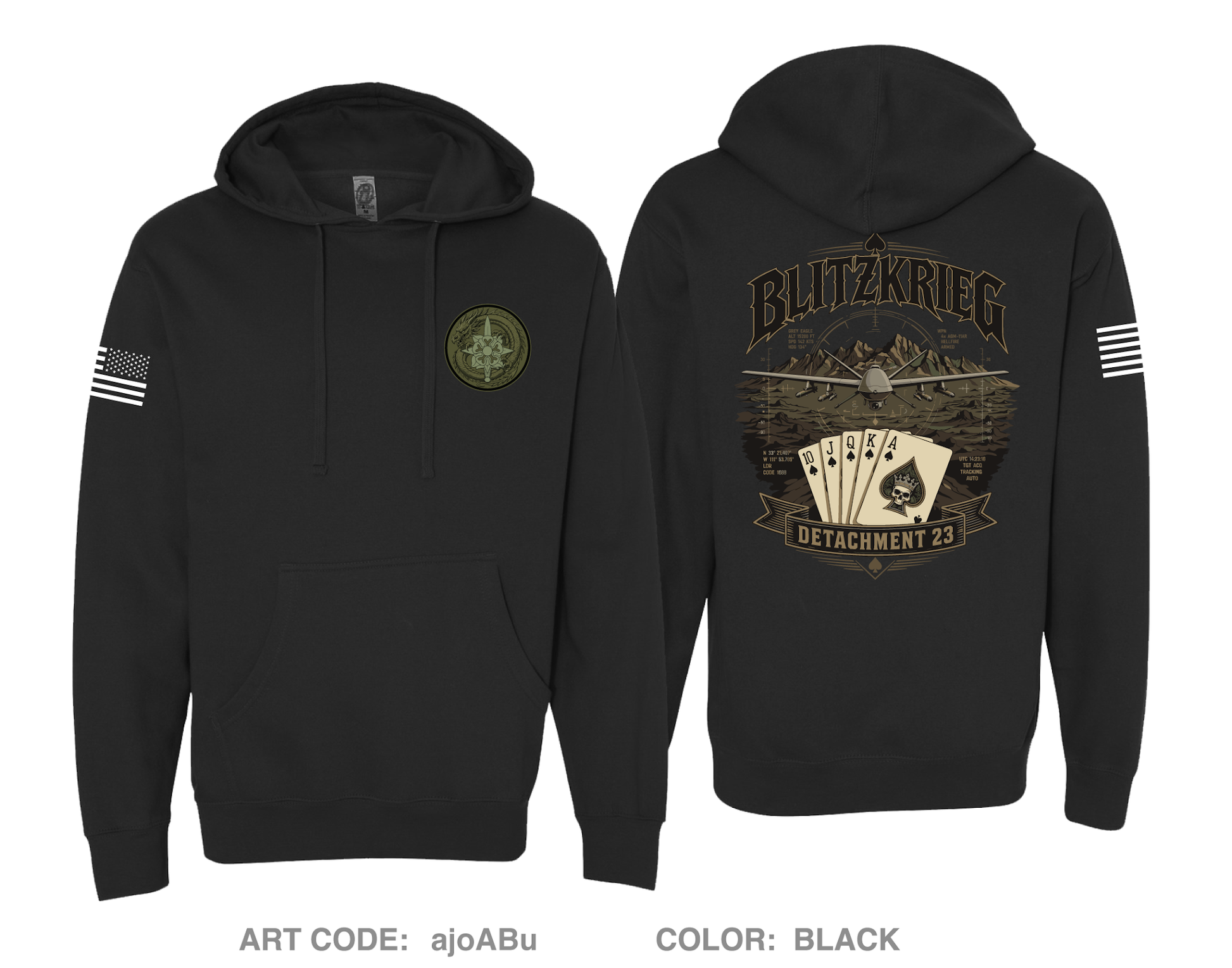 378th MI Comfort Unisex Hooded Sweatshirt - ajoABu
