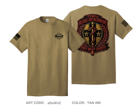 7390th blood detachment Fundraising Collection Comfort Unisex Cotton SS Tee - aSuWvZ