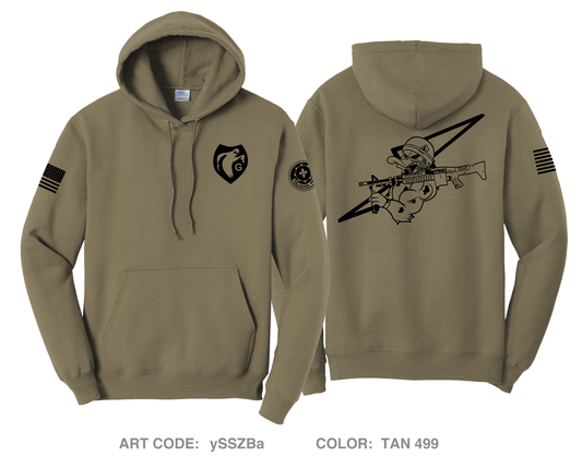 3PLT Ghost Troop, 2/2CR Comfort Unisex Hooded Sweatshirt - ySSZBa
