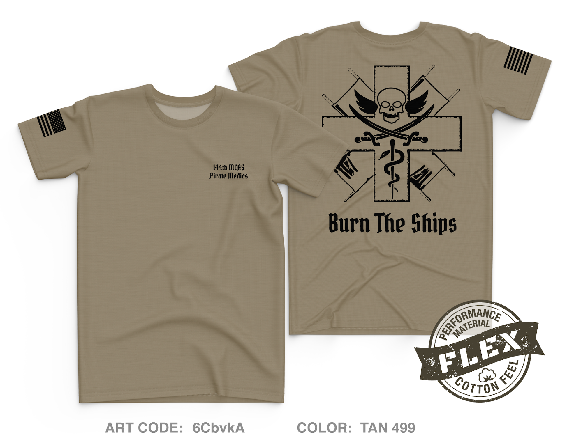 144th MCAS Fundraising Collection Core Men's SS Flex Performance Tee - 6CbvkA