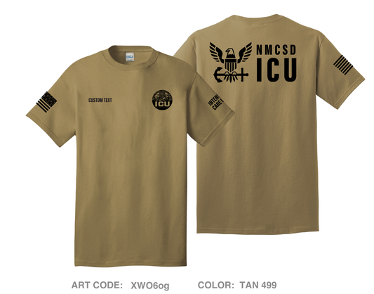 CUSTOM NMCSD ICU Comfort Unisex Cotton SS Tee - XWO6og