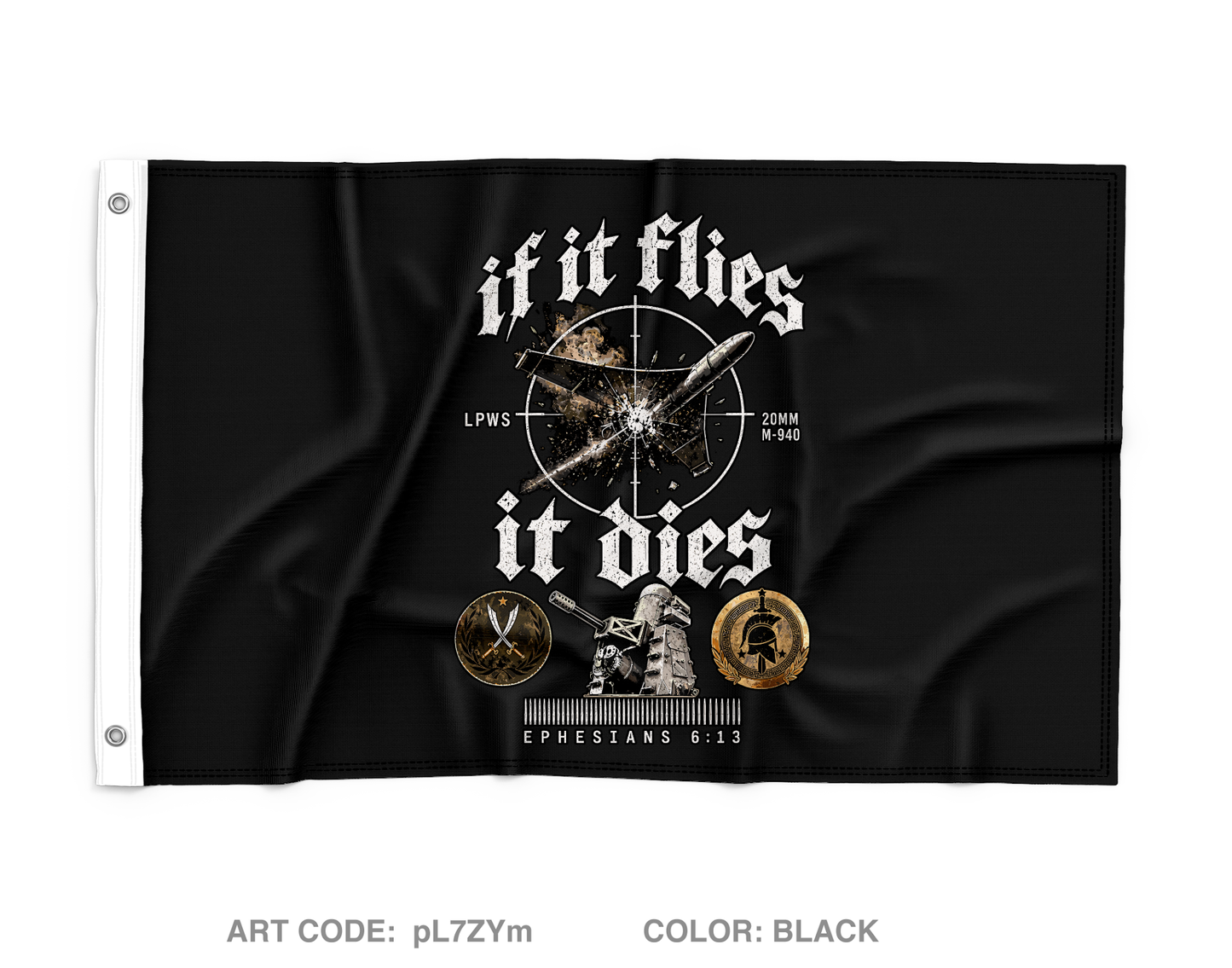 Det 1 2-116th FA Wall Flag - pL7ZYm