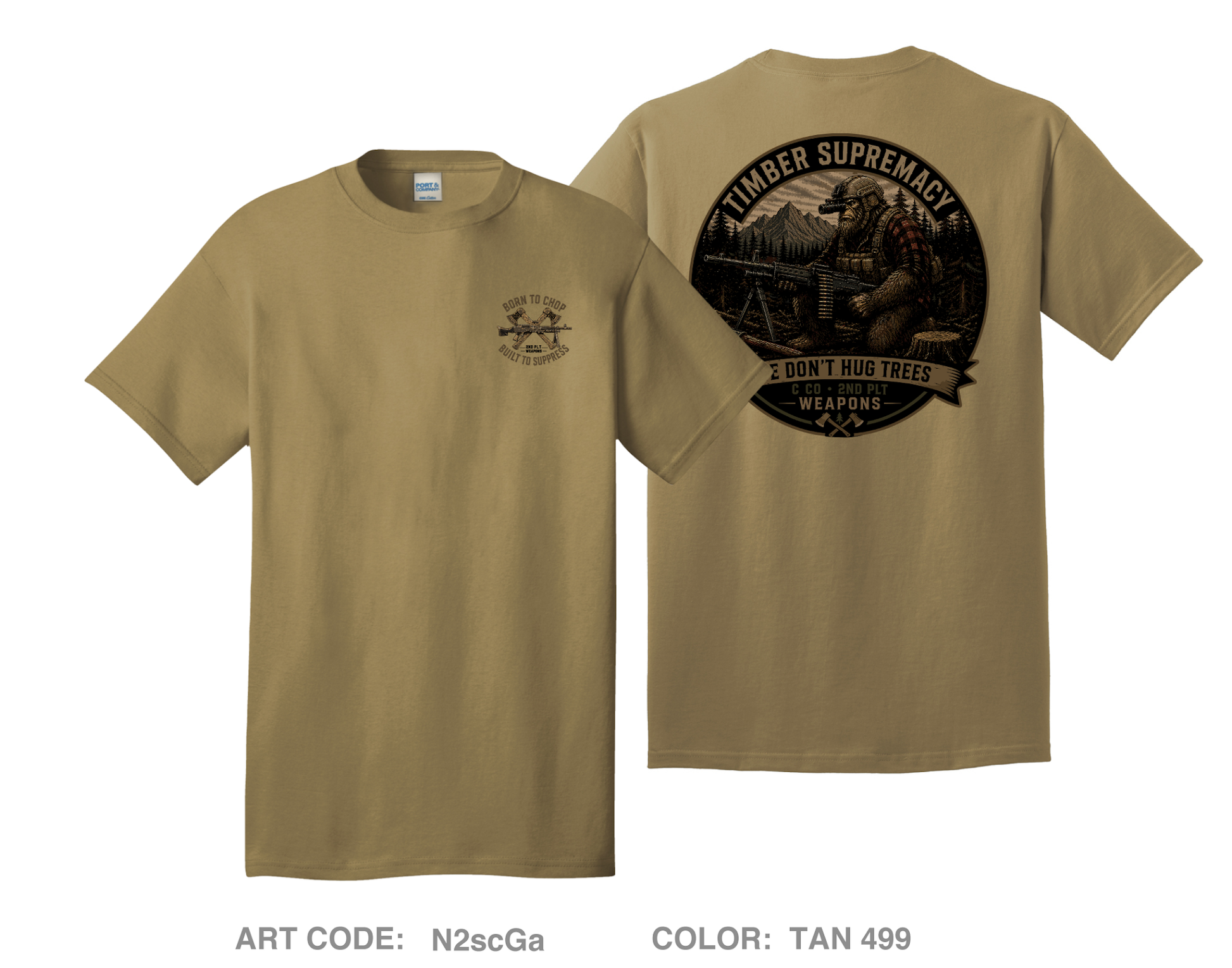 1-158 C co 2nd plt weapons Comfort Unisex Cotton SS Tee - N2scGa