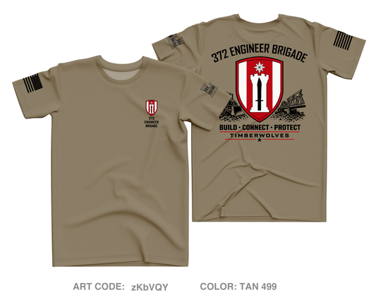 372nd EN BDE Core Men's SS Performance Tee - zKbVQY