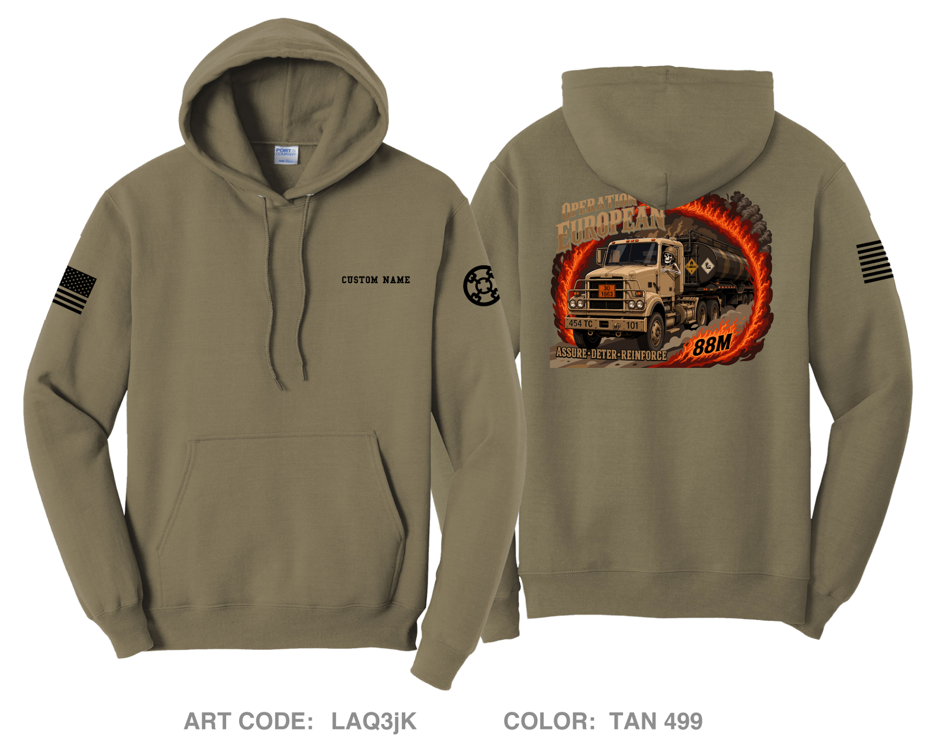 CUSTOM 454th TC CO Comfort Unisex Hooded Sweatshirt - LAQ3jK