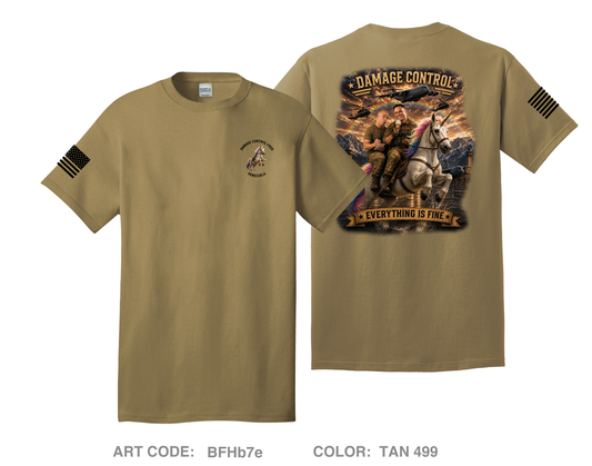 Damage Control Venezuela Comfort Unisex Cotton SS Tee - BFHb7e
