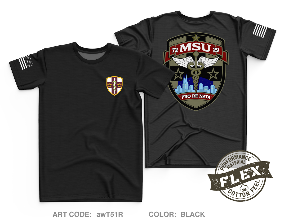 7229 Medical Support Unit Core Men's SS Flex Performance Tee