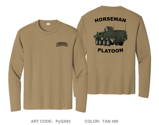 631st Chemical Company - Horseman Platoon Hi-Tech Performance Unisex LS Tee - PyQX83