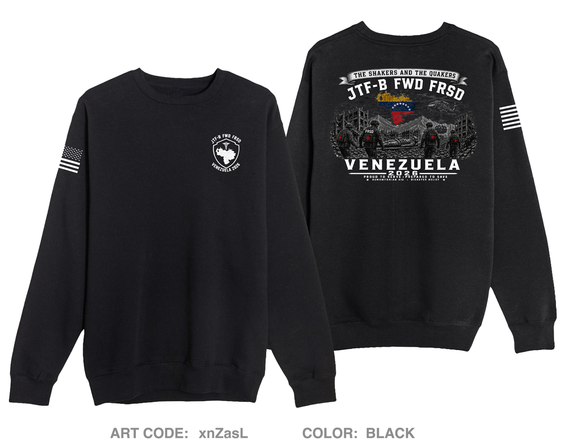 JTFB FRSD Venezuela Comfort Unisex Crewneck Sweatshirt - xnZasL