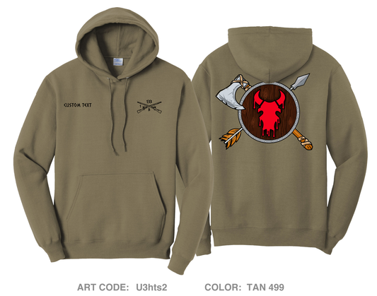 CUSTOM CO B 1-133 IN Comfort Unisex Hooded Sweatshirt - U3hts2