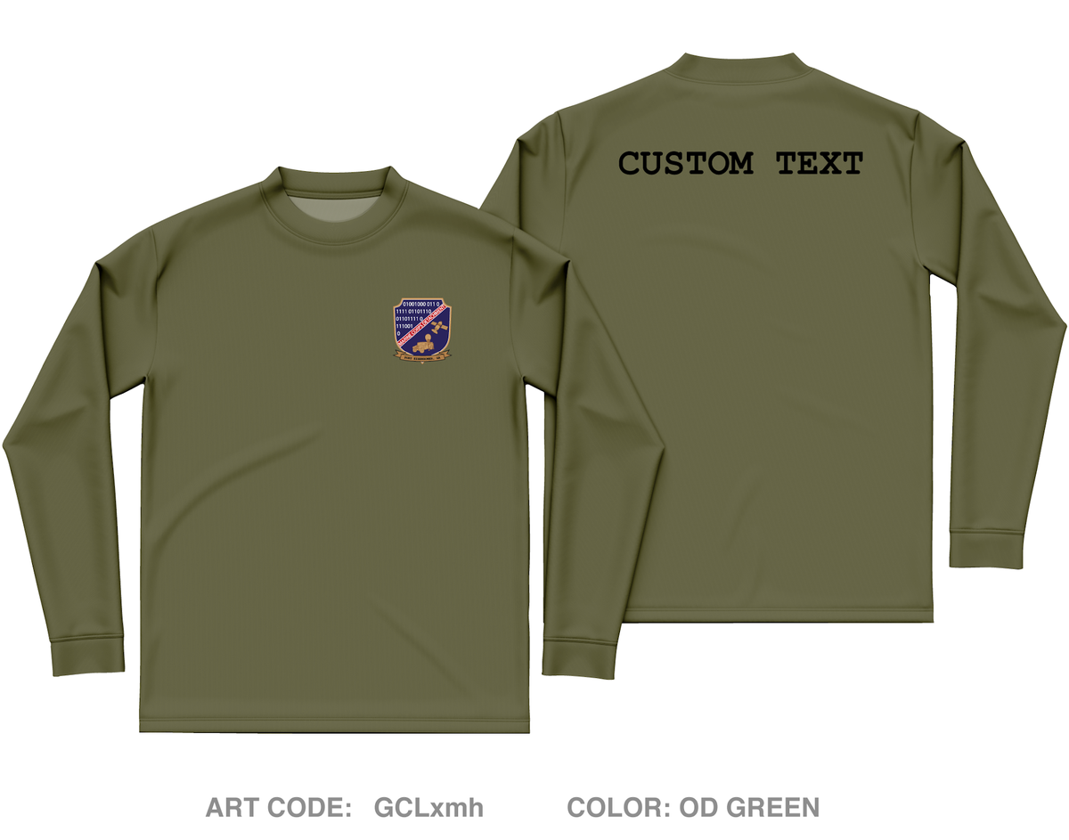 CUSTOM Marine Detachment Fort Gordon Core Men's LS Performance Tee - GCLxmh