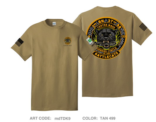 CUSTOM 2-37 / BattleCat Comfort Unisex Cotton SS Tee - mdTDK9