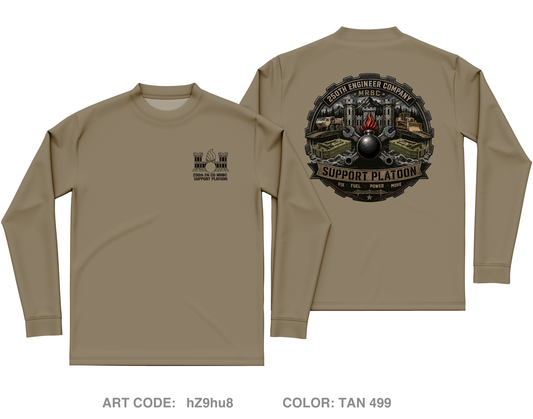 250th EN CO MRBC SUPPORT PLATOON Core Men's LS Performance Tee - hZ9hu8