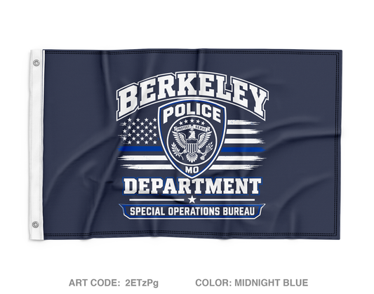 Berkeley Police Department Wall Flag - 2ETzPg