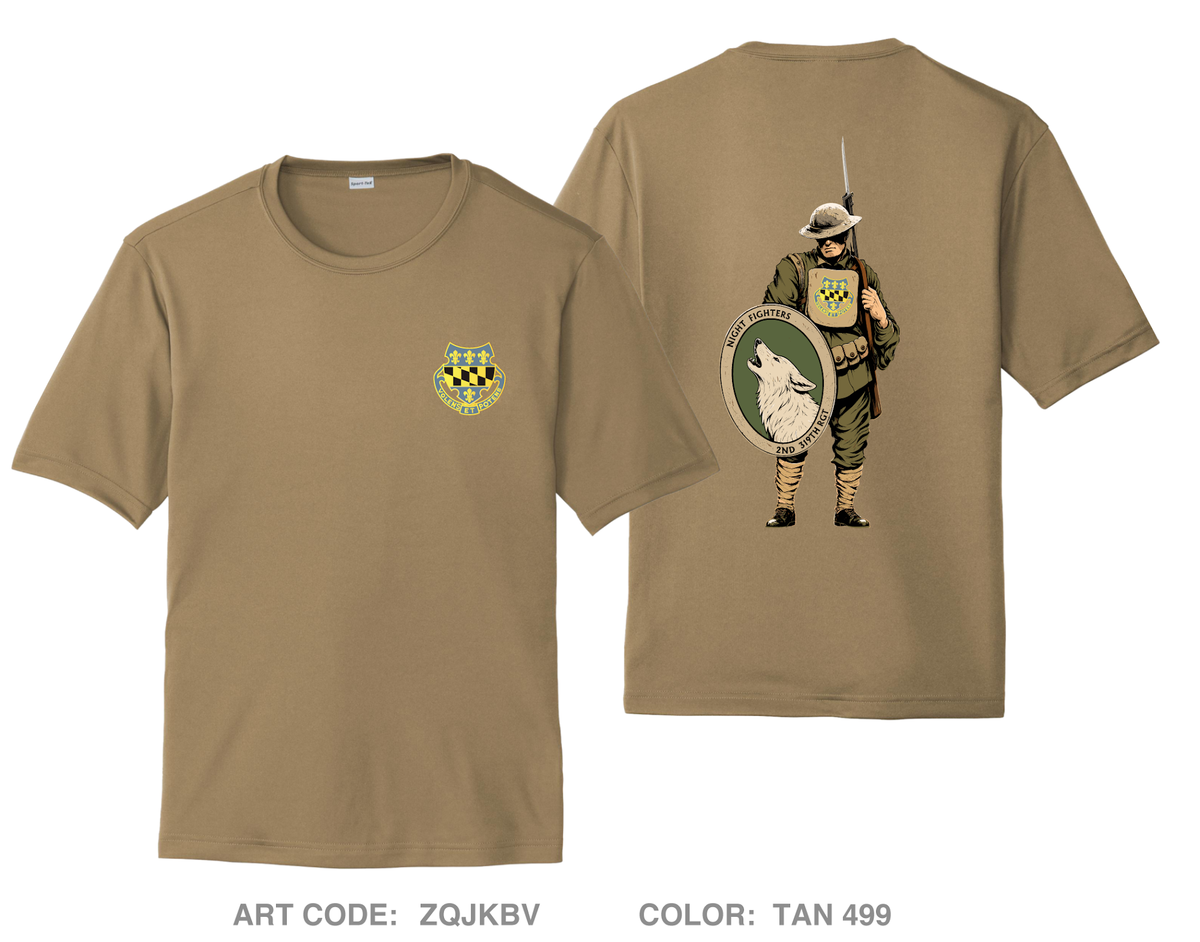 2nd Battalion, 319th Regiment Hi-Tech Performance Unisex SS Tee - ZQJKBV