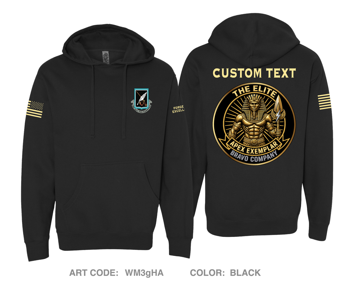 CUSTOM Bravo Company 120th AG Comfort Unisex Hooded Sweatshirt - WM3gHA