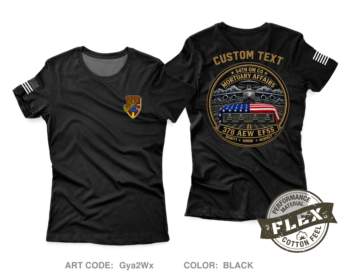 CUSTOM 54th/378th MA Core Women's SS Flex Performance Tee - Gya2Wx