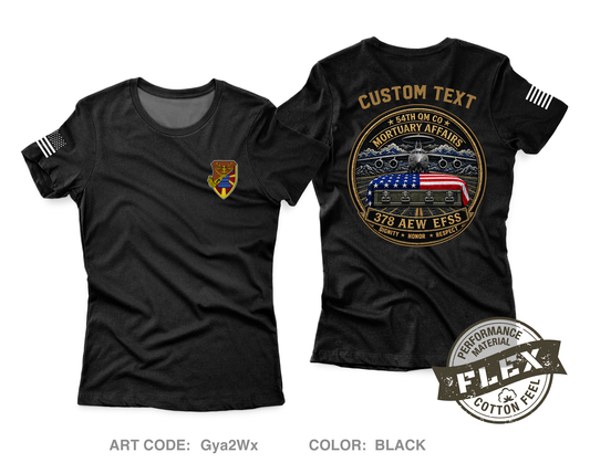 CUSTOM 54th/378th MA Core Women's SS Flex Performance Tee - Gya2Wx